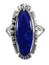 Lapis Southwestern Sterling Silver Ring Size 4-3/4 QX86678